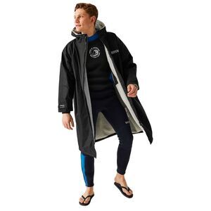 Regatta Unisex Adult Waterproof Fleece Lined Changing Robe / Black